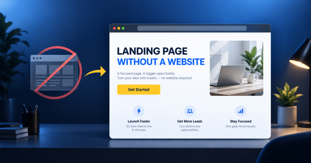 How to Create a Landing Page Without a Website for Free