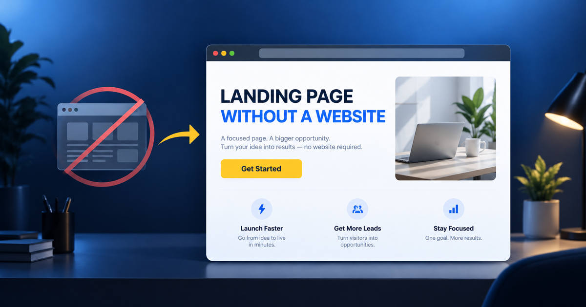 How to Create a Landing Page Without a Website for Free