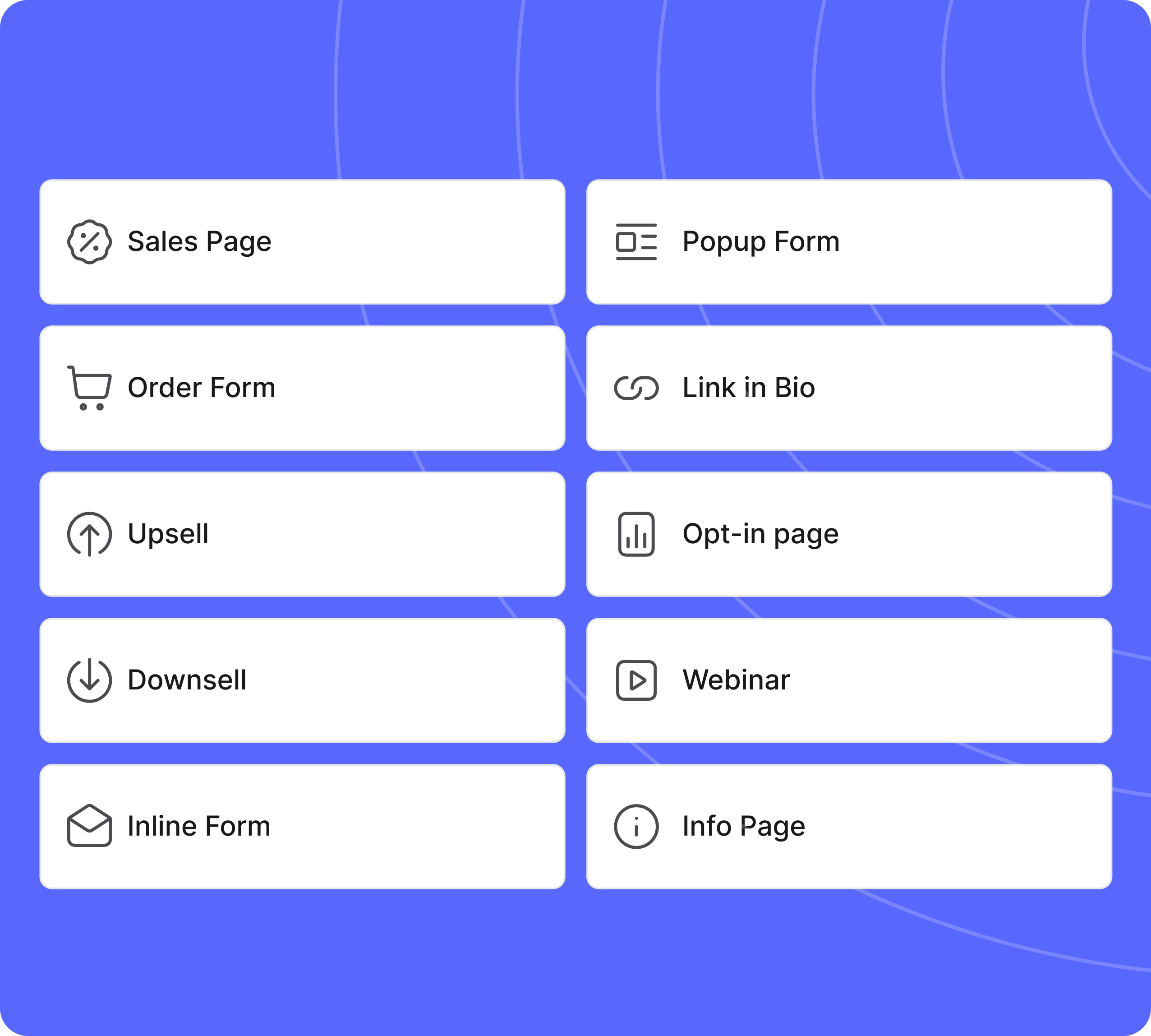 Systeme.io sales funnel builder interface with sales and order-form options